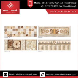 Venta caliente de fábrica Nuevo diseño Acabado brillante Azulejos de pared de cerámica digital 250x750mm para salón de banquetes. - Product Image 2