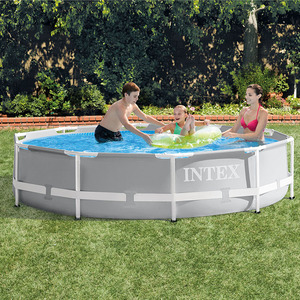 <span class=keywords><strong>INTEX</strong></span>-<span class=keywords><strong>Piscina</strong></span> con bomba para adultos, 26702X10 pies, 30 pulgadas, estructura estructure, conjunto redondo sobre el suelo, para exteriores - Product Image 4