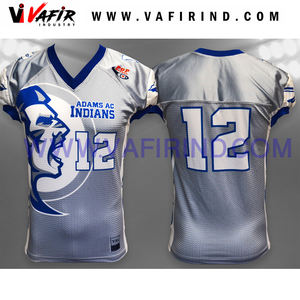 Uniformes/Jerseys de Fútbol Americano Personalizados al por Mayor 2024, Sublimación en Blanco, Transpirables, Tallas Grandes, Modelo AU-642 - Product Image 4