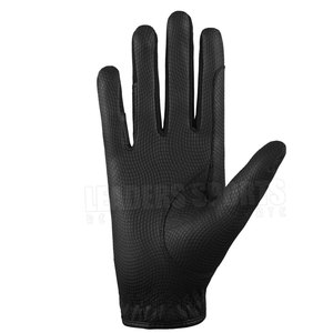 Gants de golf de couleur noire unie, de haute qualité, avec logo personnalisé, en cuir véritable, prix d'usine - Product Image 4