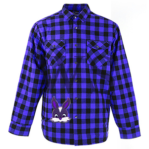 Camisa de Franela a Cuadros de Manga Larga con Botones, de Fibra de Bambú y Algodón, Color Personalizado, para Hombre, Transpirable, Informal, Color Oscuro - Product Image 1