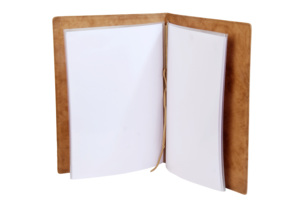 Restaurant Leather Menu Folder Covers With Plastic Sleeves Inside - Product Image 2