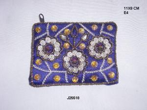 Porte-monnaie de forme rectangulaire fait à la main, 1 pièce, avec broderie - Product Image 5