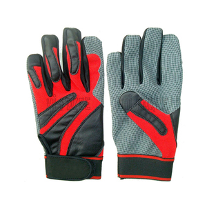 Customized Leather Non-Slip Softball Batting <b>Gloves</b> <b>with</b> Hook and Loop Closure High Quality Professional Team Player <b>Gloves</b> - Product Image 2