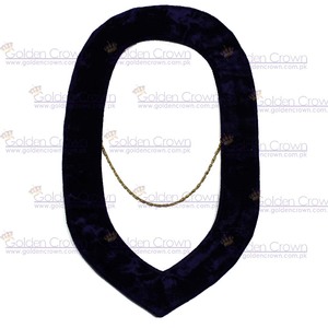 Collares de Cadena de la Orden Masónica de la Estrella de Oriente con Corona Dorada |   Collares de Cadena OES Modelo GC-001802 |   Proveedor de Collares Masónicos - Product Image 2