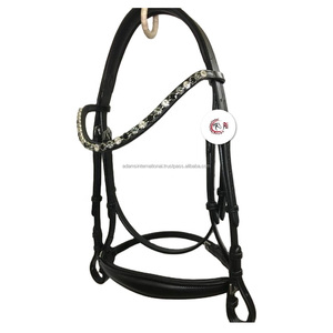 Brida de cuero de caballo anatómico de alta calidad con pieza de cabeza de banda nasal Los mejores productos para caballos - Product Image 1