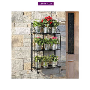 Support de plante fabriqué à la main de conception industrielle pour la décoration de la maison et du bureau disponible au prix de gros support de plante en métal - Product Image 1