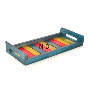 Premium Quality Custom Shape Eco-Friendly Wooden Sustainable Serving Tray for Home Kitchen Catering - Product Image 1