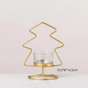 Support de bougie en fil métallique, vintage - Product Image 3