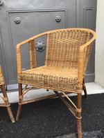 Fauteuils en rotin vintage