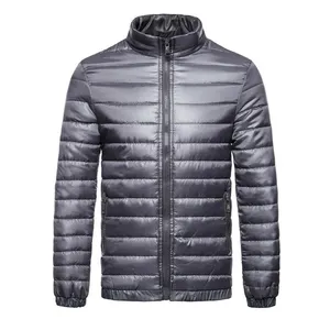 wholesale fashion goose down feather shiny bubble coats mens puffer jacket