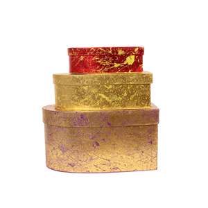 กล่องของขวัญกระดาษคราฟท์ทรงหัวใจสีทองสีแดงของขวัญพิเศษสำหรับวันวาเลนไทน์ - Product Image 4