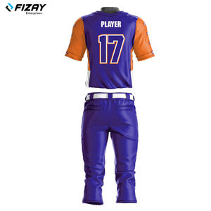 Uniforme de baseball personnalisable en polyester sublimé respirant et à séchage rapide, tailles variées, pour équipes adultes, avec nom d'équipe personnalisé - Product Image 6