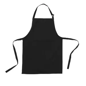 Mèo hoạt hình màu đen trắng Bông Vải Lanh BIB lỗi Khoan Dung nấu ăn tại nhà BBQ Tạp dề Tailor Made logo nhà bếp tạp dề dễ thương mèo mẫu