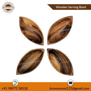 Cuenco de servicio de madera de calidad superior de larga duración para el hogar, restaurantes, hoteles, usos al aire libre e interiores para fiestas - Product Image 2