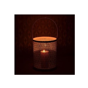 Bougeoir décoratif vintage bicolore, pilier métallique décoratif pour la maison, porte-bougie antique personnalisé avec logo imprimé - Product Image 2