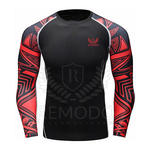 Camiseta de Protección Solar Personalizada para Hombre, 100% Poliéster, con Logotipo Personalizado, para Gimnasio, Surf, Buceo, MMA, Tallas Grandes - Product Image 1