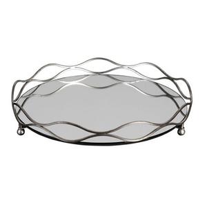 Bandeja para servir comida de metal y espejo, bandeja para servir fechas dulces de color plateado de calidad superior para proveedor mayorista - Product Image 2