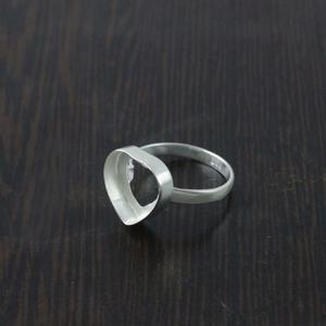 Pur solide 925 argent Sterling 15MM composant vierge lunette tasse anneau sans pierre à la main léger poids Collet plaine bijoux fins - Product Image 4