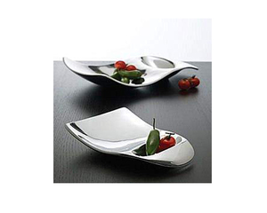 Plat à fruits décoratif en aluminium nickelé Design haut de gamme Plateau portable de haute qualité Nouveau plat à fruits de style moderne - Product Image 1