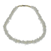 Collier tendance style plage, collier en coquillages blancs taillés en carré, accessoires de bijoux unisexes