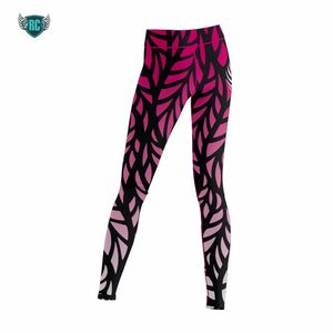 Leggings unisexes de haute qualité 100% polyester Impression numérique personnalisée Confortables Respirants Antibactériens Séchage rapide Grande taille - Product Image 2