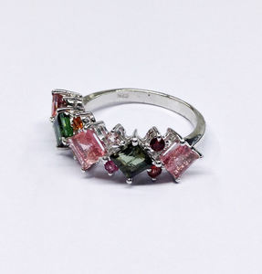 Anillos de piedras preciosas de varios colores, plata esterlina 925, venta al por mayor, hecho a mano, barato, bajo pedido mínimo, moda única - Product Image 2