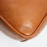 Pouf ottoman moderne pliable en cuir véritable marocain fait main, couleur cognac, pour salon, chambre, appartement, hôtel, salle à manger