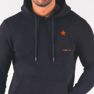 65% Cotton 35% Polyester Slim Fit Performance Hoodie Sports Pullover Custom Gym Hoodie - Product Image 2
