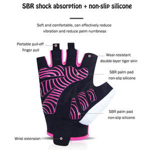 Gants de cyclisme demi-doigts les plus vendus 2022 respirants et personnalisables avec les services OEM en ligne - Product Image 2