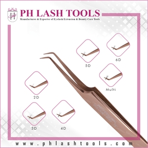 Rose Gold Eyelash Extensionแหนบ,แหนบสำหรับEyelash Extension Pro 6มม.75องศา,แหนบสำหรับEyelash Extension - Product Image 4