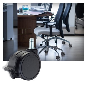 Rueda giratoria de poliuretano de 65 mm con freno, muebles de dormitorio, silla de comedor personalizada, muebles de oficina, frenos modernos de 5 años - Product Image 2