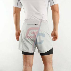 Venta al por mayor de alta calidad para hombre pantalones cortos de gimnasio con diseño de logotipo personalizado pantalones cortos de algodón negro casual simple cantidad - Product Image 5