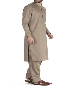 2021 nouveauté hommes Salwar Kameez haute qualité brodé costume ethnique en coton soie lin pour adultes - Product Image 3