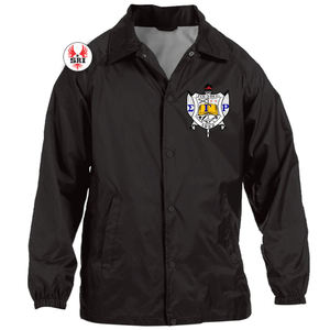 Chaqueta Deportiva Bordada de la Hermandad Sigma Gamma Rho para Mujer |   Chaqueta Cruzada Personalizada Bordada de la Hermandad SGRho para Mujer - Product Image 6