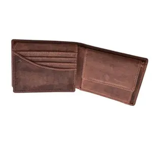 New Designs Hot Sellers PU Leather Men Wallet Business Brown Wallets for money and card pocket