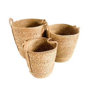 Eco Friendly High Quality Custom OEM Pricing Storage Organizer 100% Natural Color <b>Jute</b> <b>Basket</b> From Bangladesh - Product Image 4