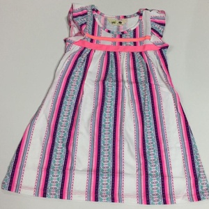 Vestido veraniego de algodón sin mangas, conjunto de ropa informal con estampado de verano para niñas pequeñas - Product Image 1