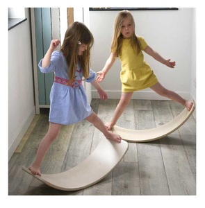 Juguetes y pasatiempos de equilibrio de madera junta de Wobble Board niño Yoga jabalí ([Ws0084587176063] - Product Image 1