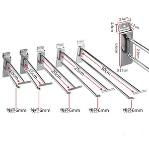 Kainice Hot Bán Tường Móc Áo Bán Lẻ Hiển Thị Phụ Kiện Siêu Thị Slatwall Móc Hiển Thị <span class=keywords><strong>Pegboard</strong></span> <span class=keywords><strong>Hooks</strong></span> - Product Image 2