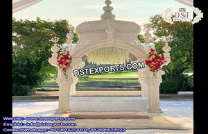 Jajasthani-Mandap de boda tradicional de Alemania, mantel de fibra de Jharonka, Radha Krishna - Product Image 6