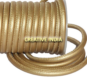 High Quality Double Sided Stitched Round <b>Leather</b> Drawcord for DIY <b>Bracelet</b> Jewelry Garment Accessories at Wholesale Price - Product Image 3
