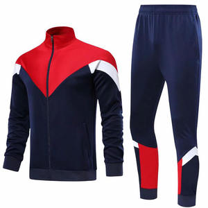 Chaqueta de fútbol de entrenamiento, Material 2022 poliéster, alta calidad, color negro y azul, novedad, venta al por mayor, 100% - Product Image 5