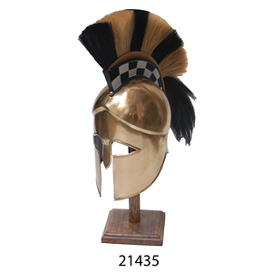 Đổi Mới Cuối Cùng Hy Lạp Corinthian <span class=keywords><strong>Armor</strong></span> Helmet Với Red Plume Và Brass Lion/ Dragon Logo Thời Trung Cổ Mũ Bảo Hiểm - Product Image 4