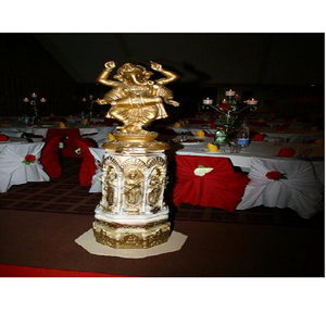 งานแต่งงานDevเสากับGaneshaงานแต่งงานGolden Ganeshaเสางานแต่งงานเส้นใยคอลัมน์เสา - Product Image 1