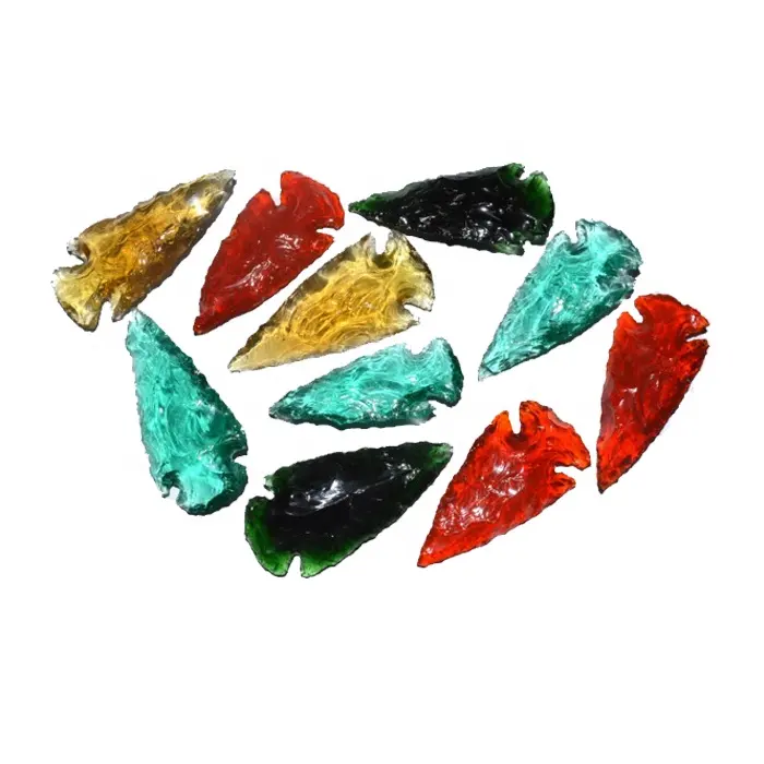 Multi Color Glass Arrowheads : High Quality Obsidian Arrowheads