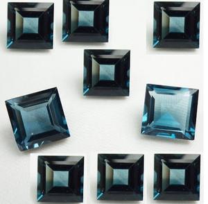 พลอยสีฟ้า8mm ทรงเหลี่ยมตัดเป็นเหลี่ยมเพชรพลอยแบบหลวมสำหรับกะรัต jepc - Product Image 2