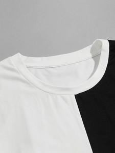 Summer Custom Two Piece Set Tracksuit Contrast Color Block Shorts Men Joggers Suits Set - Product Image 6