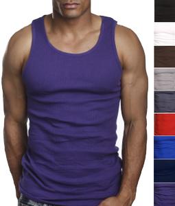 Camiseta de gimnasio para hombre, camiseta sin mangas para correr, 100% de algodón, tejido de punto para hombre y mujer - Product Image 3