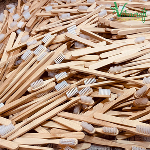 Brosse à dents en bambou doux noir, biodégradable, écologique, fabriqué à la main, Vietnam, vente en gros - Product Image 3